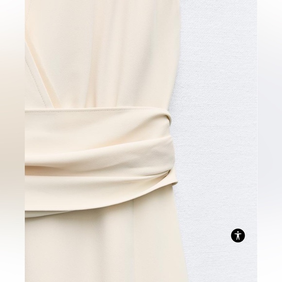 Zara Mixed Simi Sheer Slip Dress Size XL NWT - Picture 7 of 10